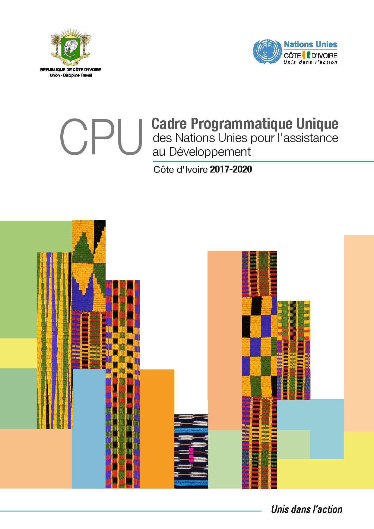 Cadre programmatique unique (2017-2020)